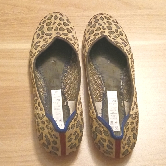 Rothy's "Retired Cheetah" Round Toe Ballet Flats in Size W8 - Picture 5 of 10
